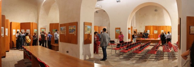 Panoramica della sala dell'esposizione - Stagnone di Belmonte Mezzagno