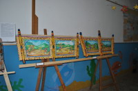 Mostra d'arte collettiva 2013-2014-Sponde di carretto siciliano dipinte a mano