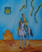 Cavallo bianco chiazza