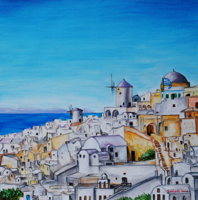 Paesaggio a Santorini